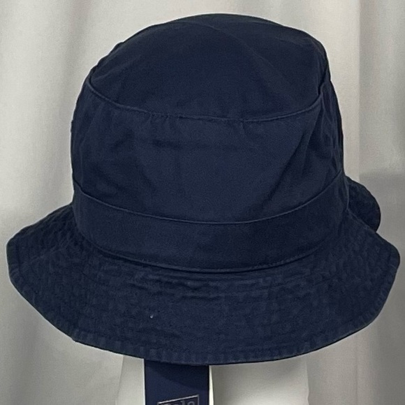 New Polo Ralph Lauren Bear Bucket Hat Navy Blue Small/Medium - Picture 2 of 3